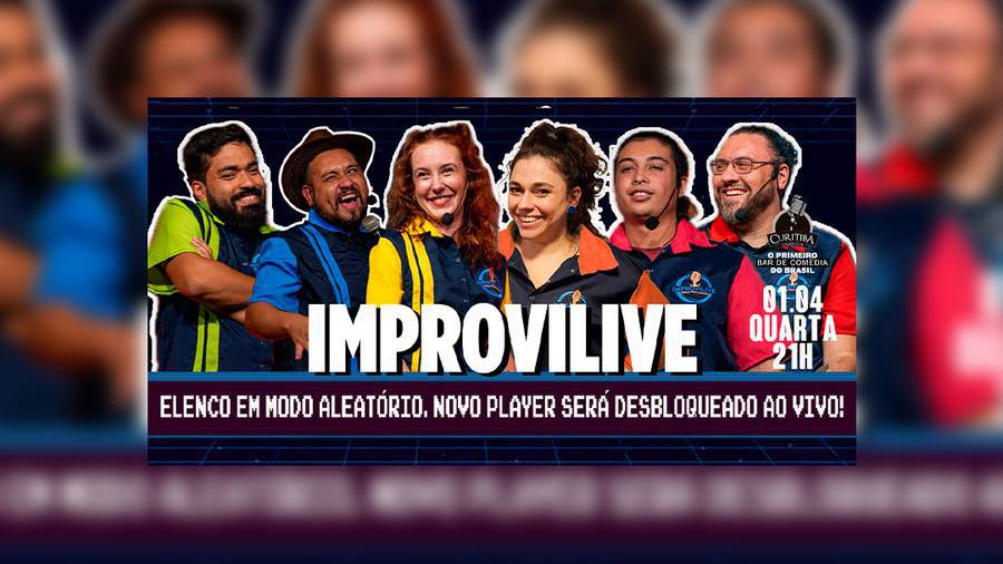 Imagem do evento IMPROVILIVE - SHOW DE COMÉDIA DE IMPROVISO